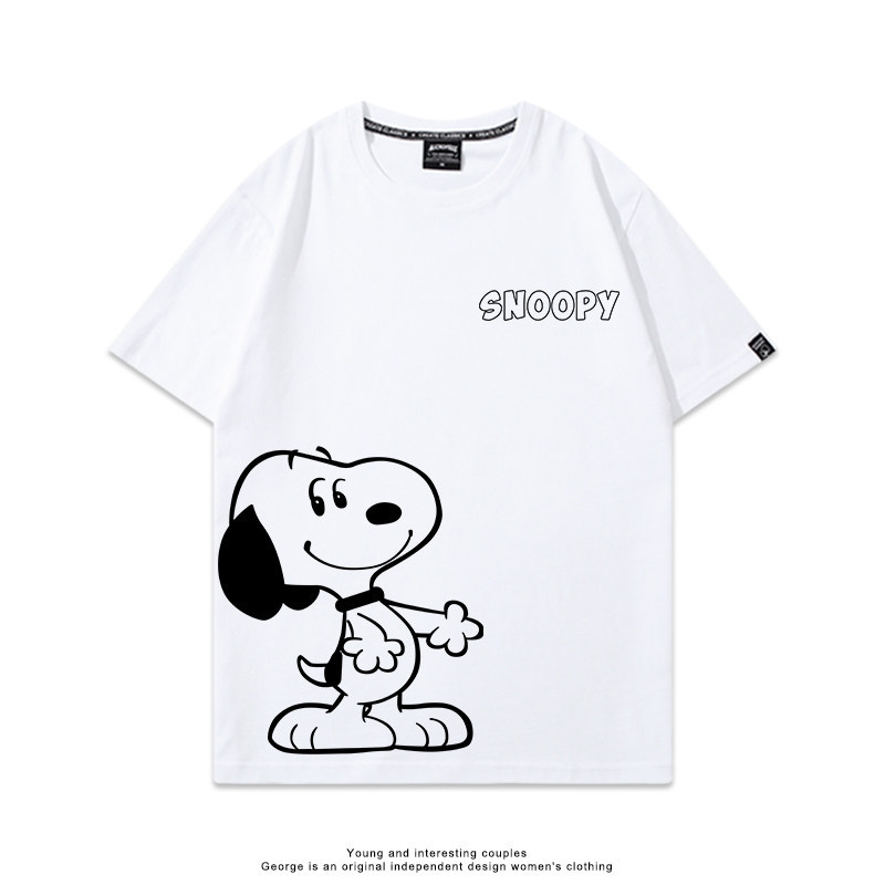 史努比 Snoopy 美式卡通純棉短袖T恤