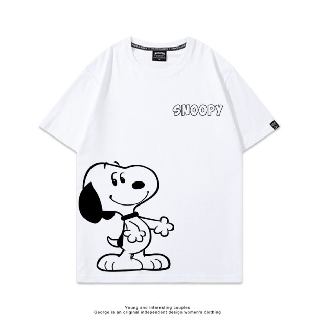 史努比 Snoopy 美式卡通純棉短袖T恤
