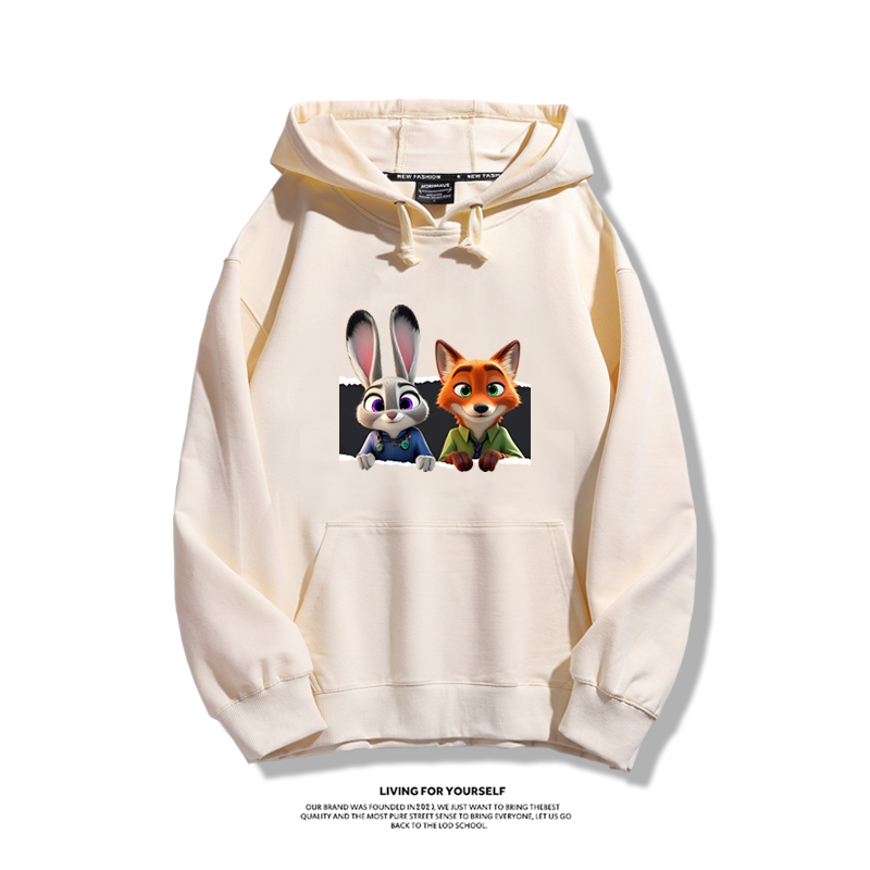 動物方城市新款 親子情侶男女連帽衛衣