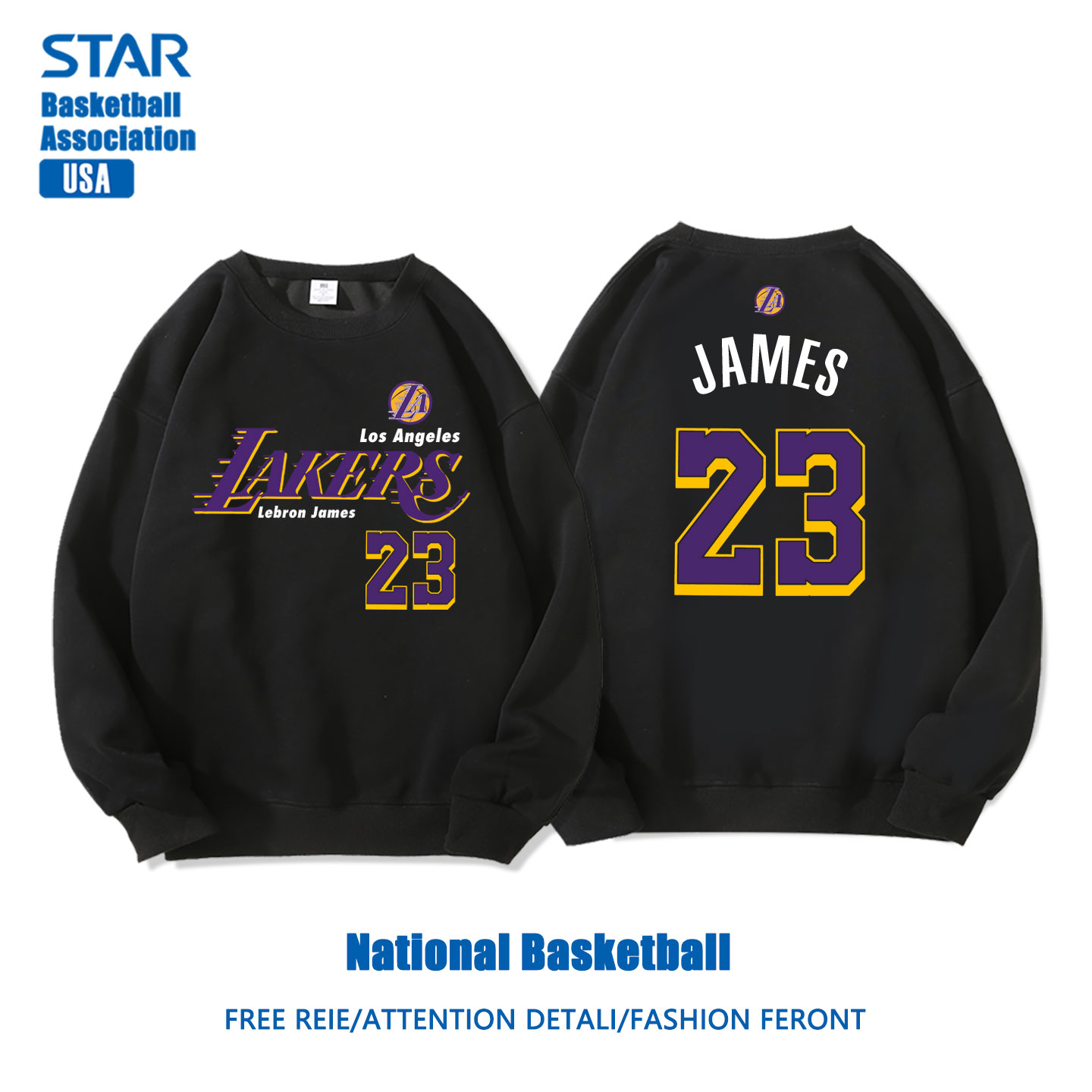 美式籃球 秋冬新款 親子情侶裝圓領長袖