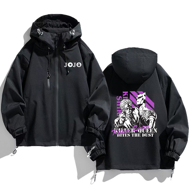 JOJO的奇妙冒險周邊 男女同款秋冬衝鋒衣