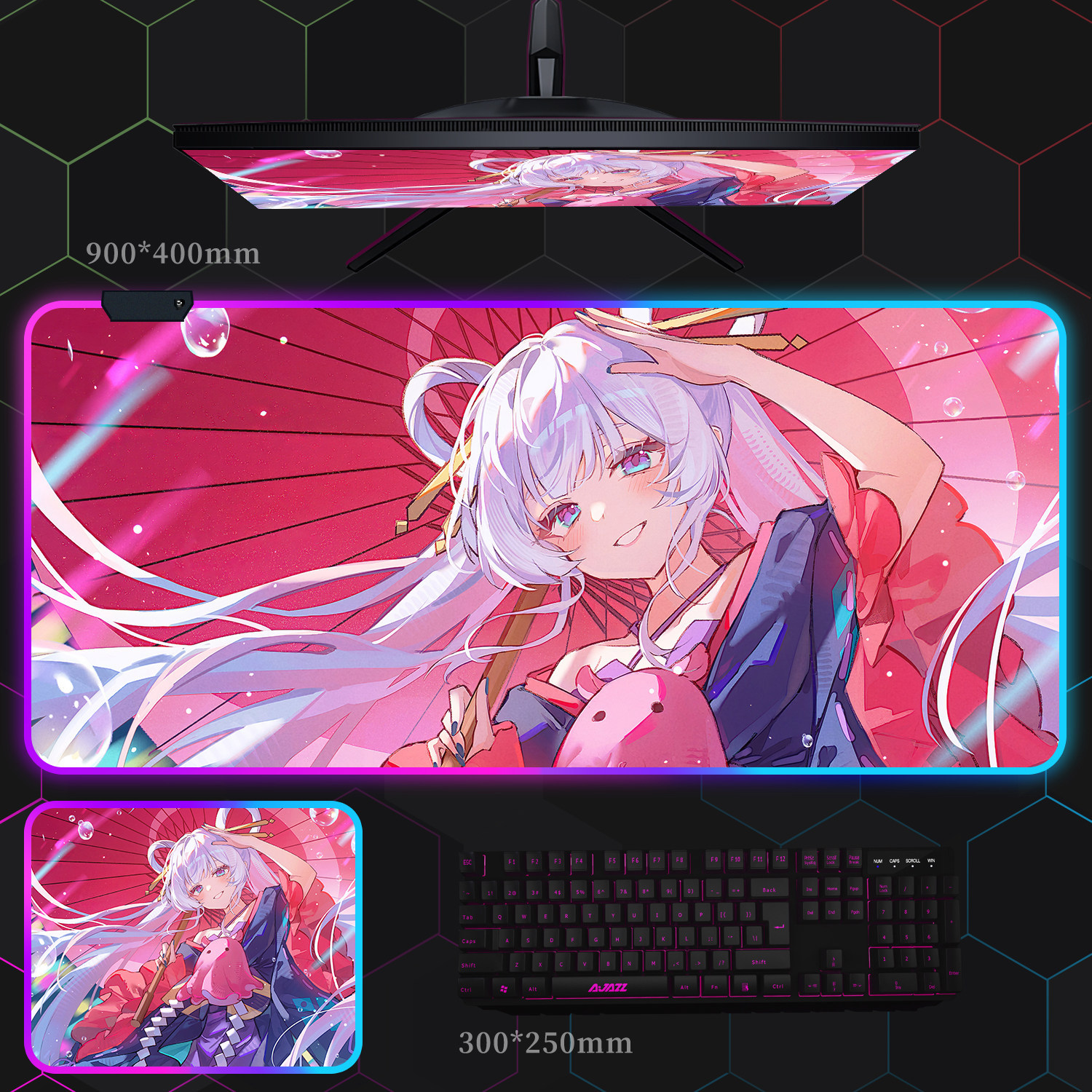 超時空輝耀姬 主題桌墊 布質滑鼠墊