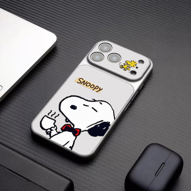 史努比 Snoopy 高端皮紋手機殼｜MagSafe磁吸防摔保護套