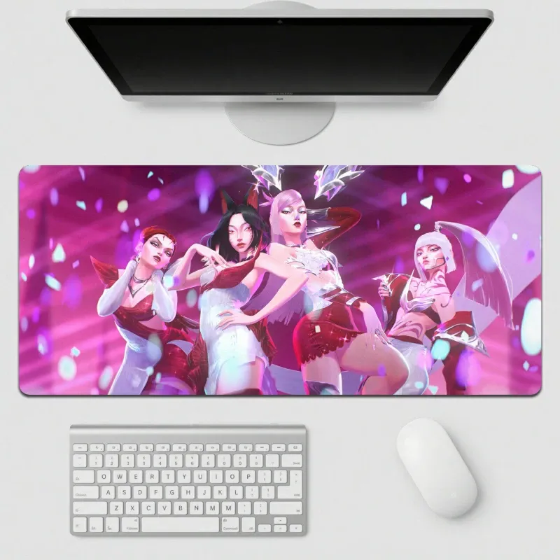 英雄聯盟 LOL K/DA Firestarter 加大滑鼠墊｜電競遊戲桌墊