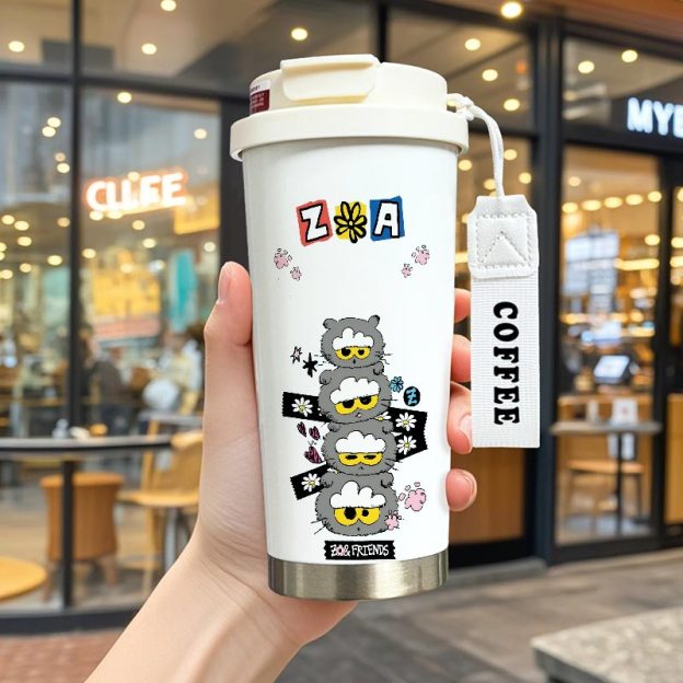 ZOA 貓咪×權志龍保溫杯｜GD 潮流隨行水杯・日常外出杯