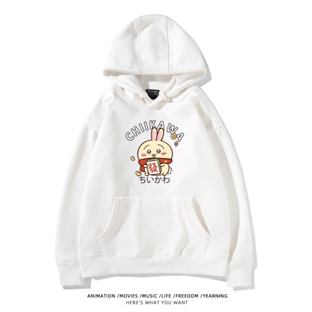 新年chiikawa 2026秋冬新款親子情侶裝 圓領長袖/連帽衛衣