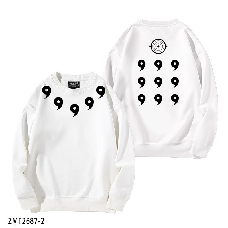 火影忍者宇智波斑六道模式 秋冬新款 親子情侶裝圓領長袖