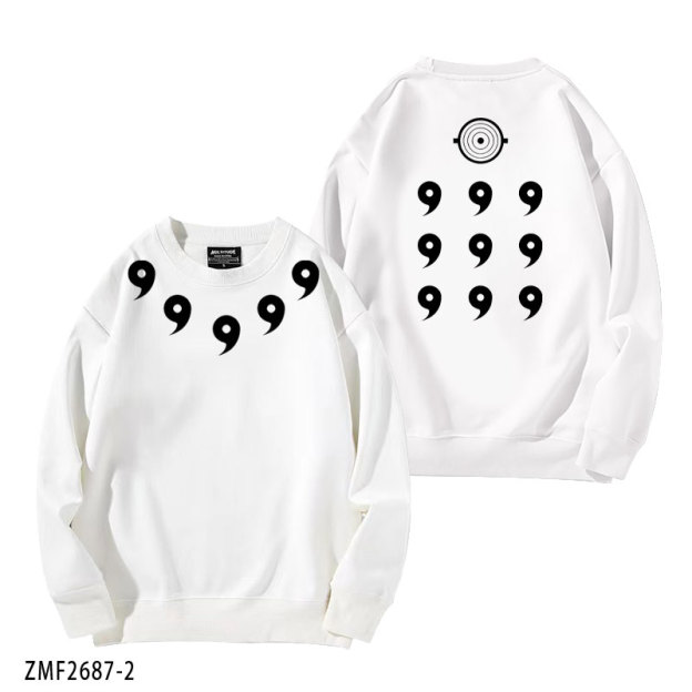 火影忍者宇智波斑六道模式 秋冬新款 親子情侶裝圓領長袖