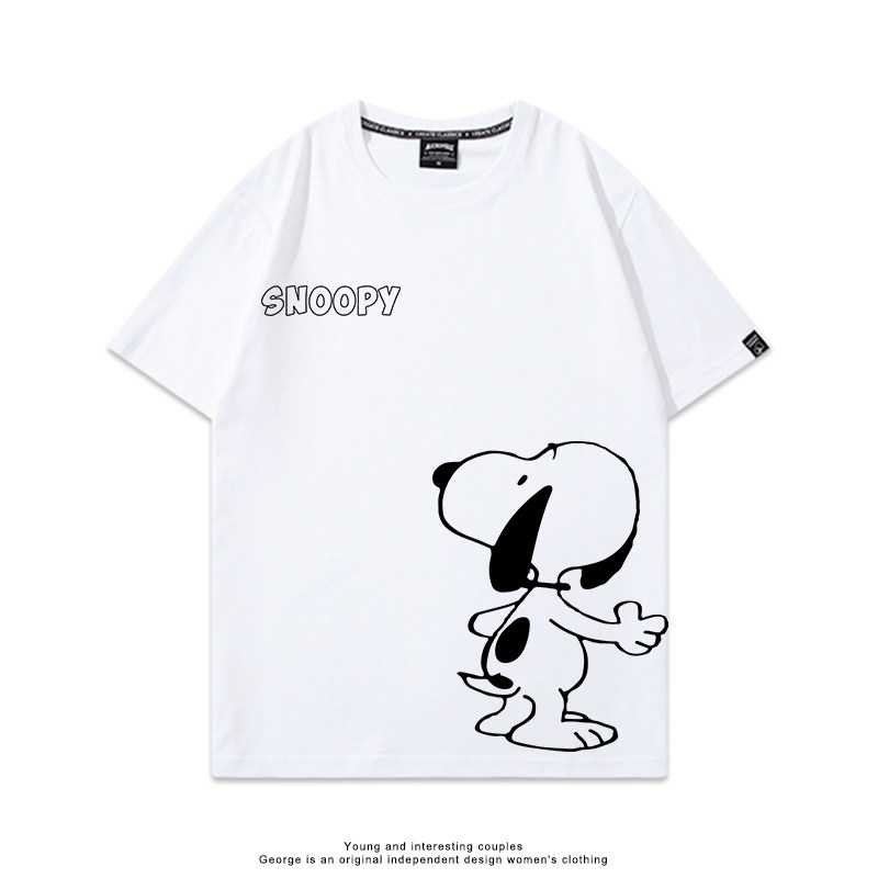 史努比 Snoopy 美式卡通純棉短袖T恤