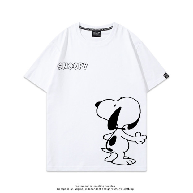 史努比 Snoopy 美式卡通純棉短袖T恤