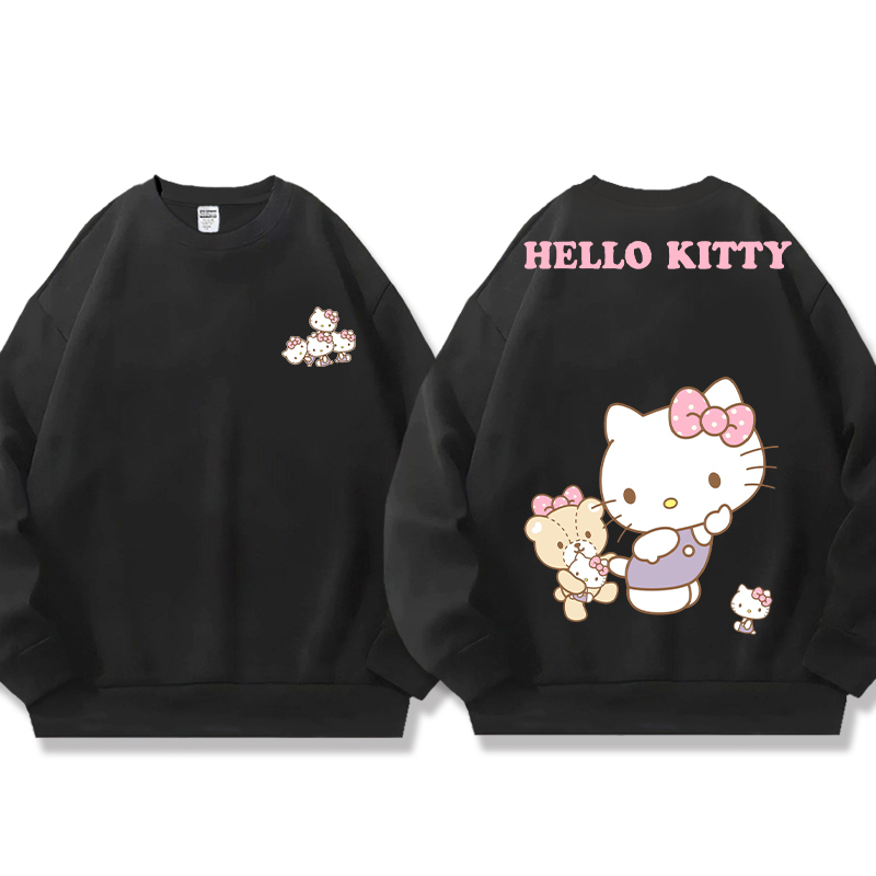 HelloKitty 秋冬新款 親子情侶裝圓領長袖