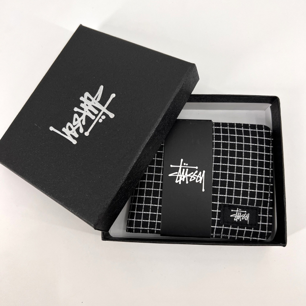 斯圖西潮牌皮夾 潮牌牛津布短版錢包