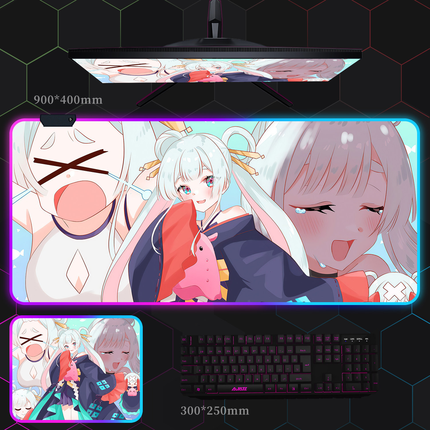 超時空輝耀姬 主題桌墊 布質滑鼠墊