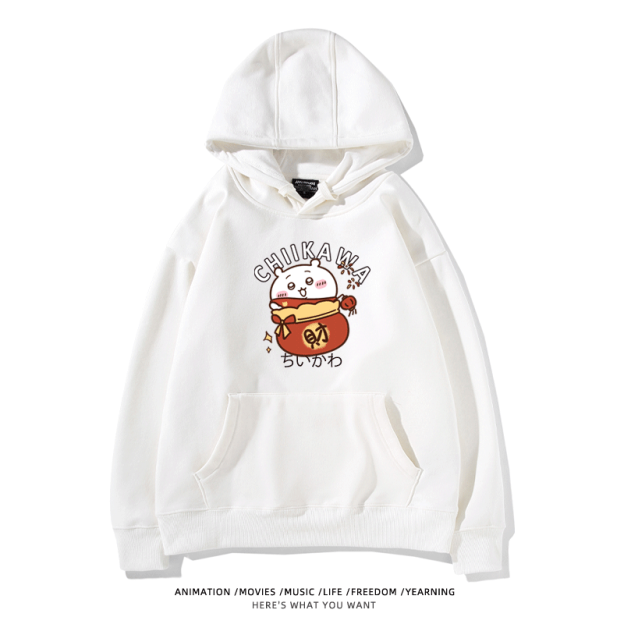 新年chiikawa 2026秋冬新款親子情侶裝 圓領長袖/連帽衛衣