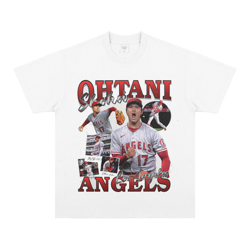 大谷翔平 Shohei Ohtani 美式复古純棉短袖T恤