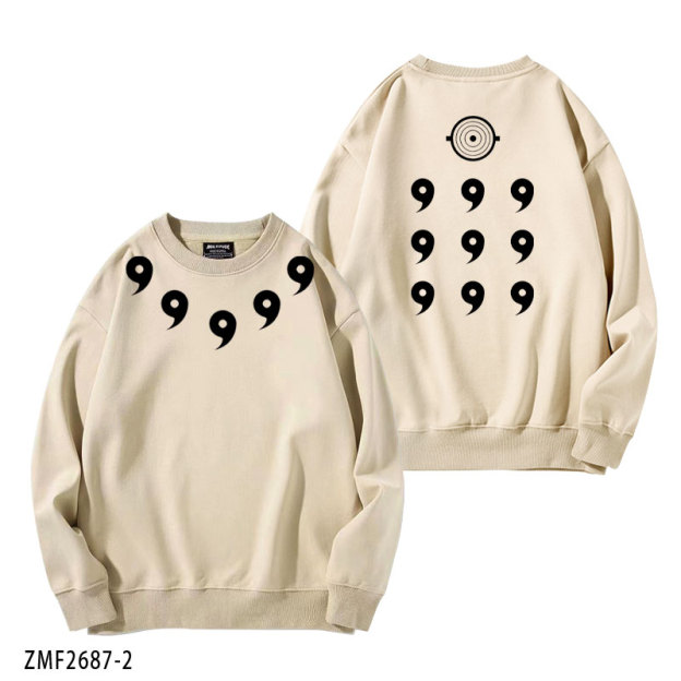 火影忍者宇智波斑六道模式 秋冬新款 親子情侶裝圓領長袖