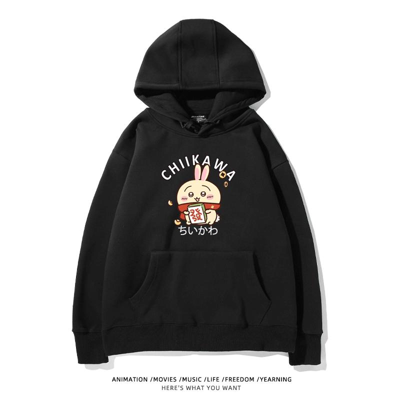 新年chiikawa 2026秋冬新款親子情侶裝 圓領長袖/連帽衛衣