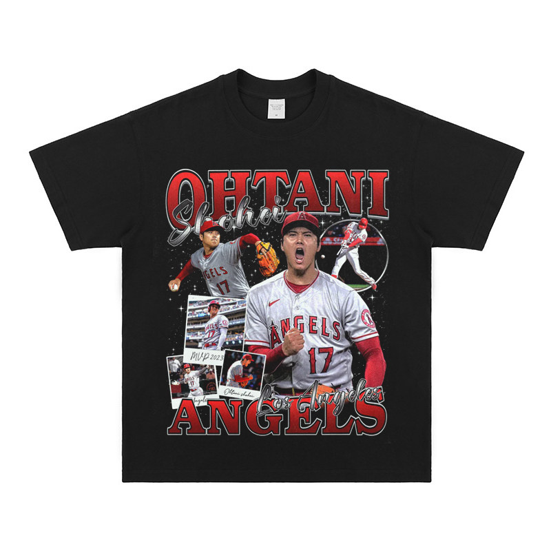 大谷翔平 Shohei Ohtani 美式复古純棉短袖T恤