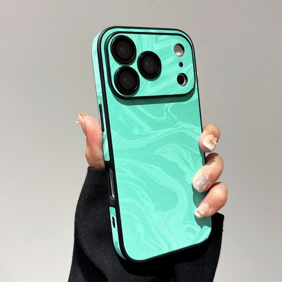水波紋全包iPhone手機殼｜高端時尚立體紋理潮流保護殼