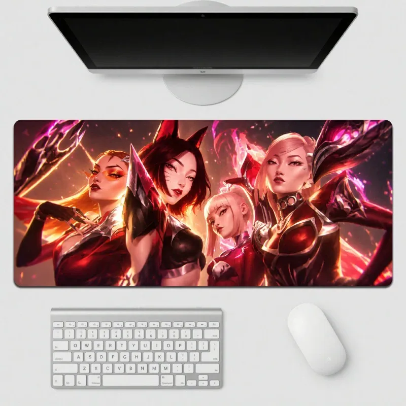 英雄聯盟 LOL K/DA Firestarter 加大滑鼠墊｜電競遊戲桌墊