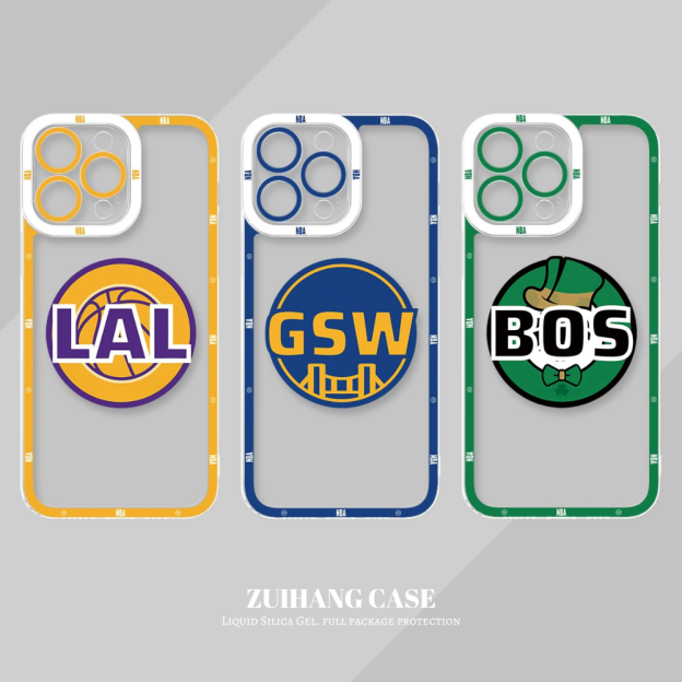 NBA隊徽透明防摔軟殼-CASEZONE