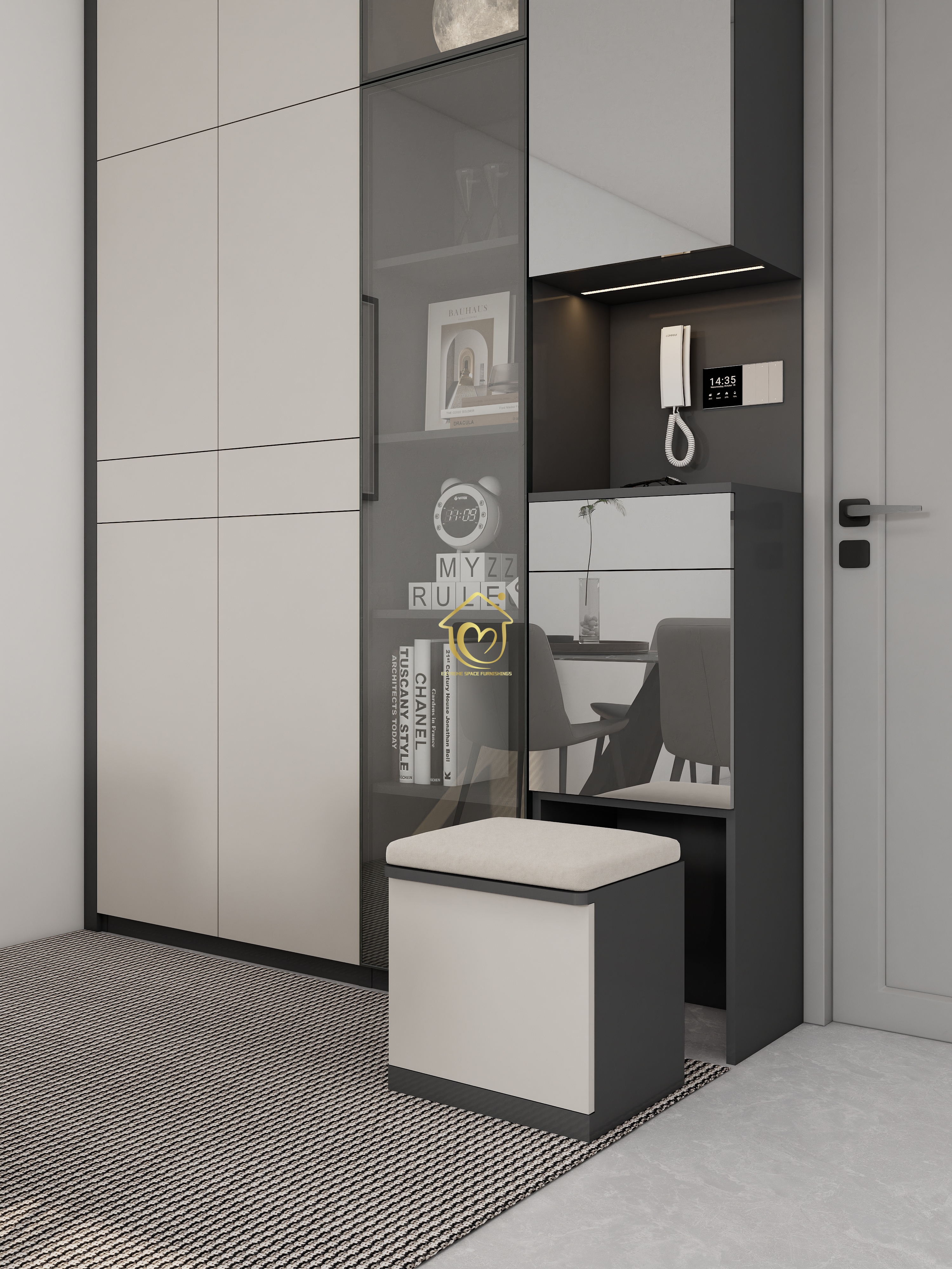 Shoe cupboard009-Extreme Space Furnishings