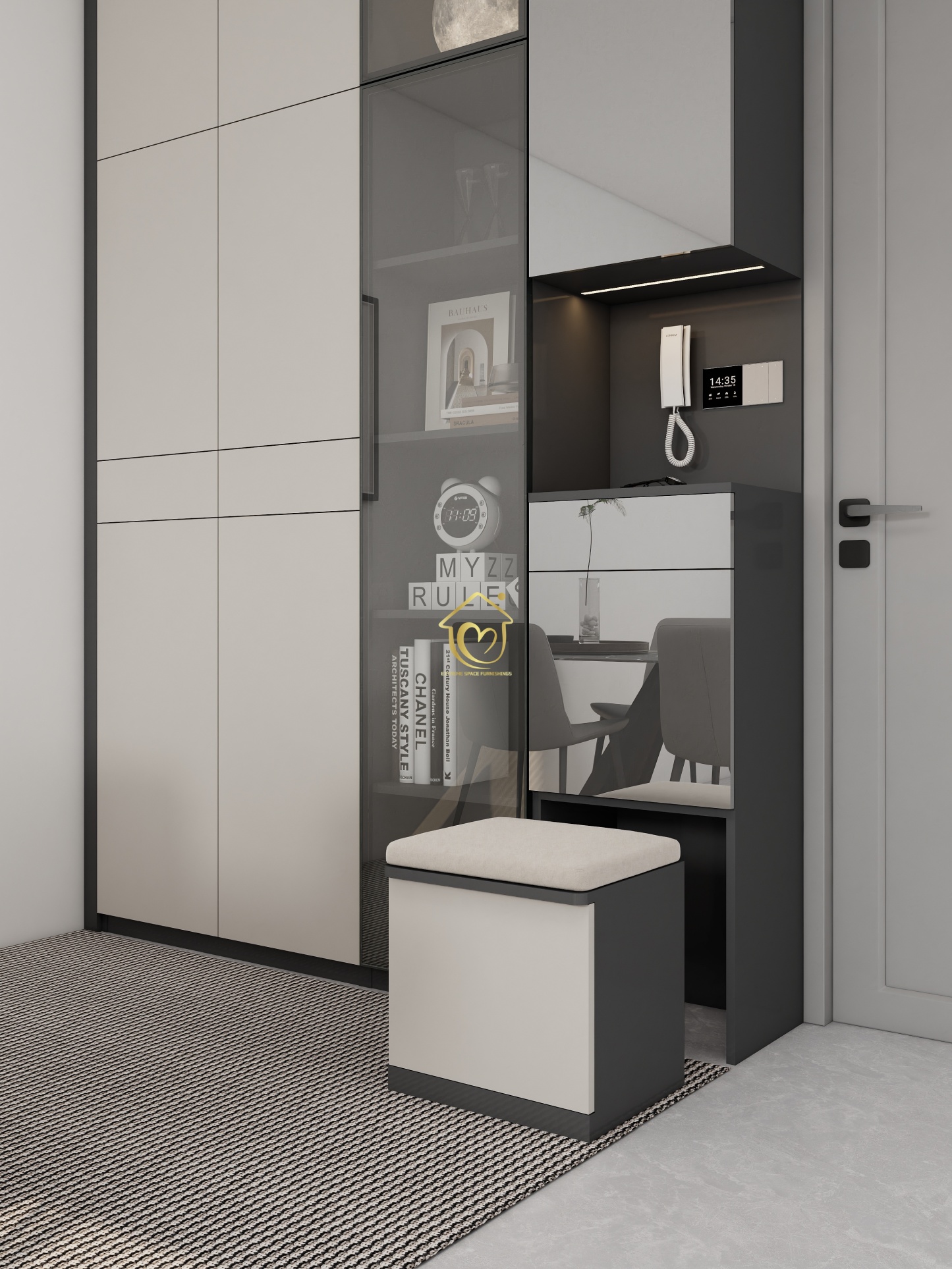 Shoe cupboard009-Extreme Space Furnishings