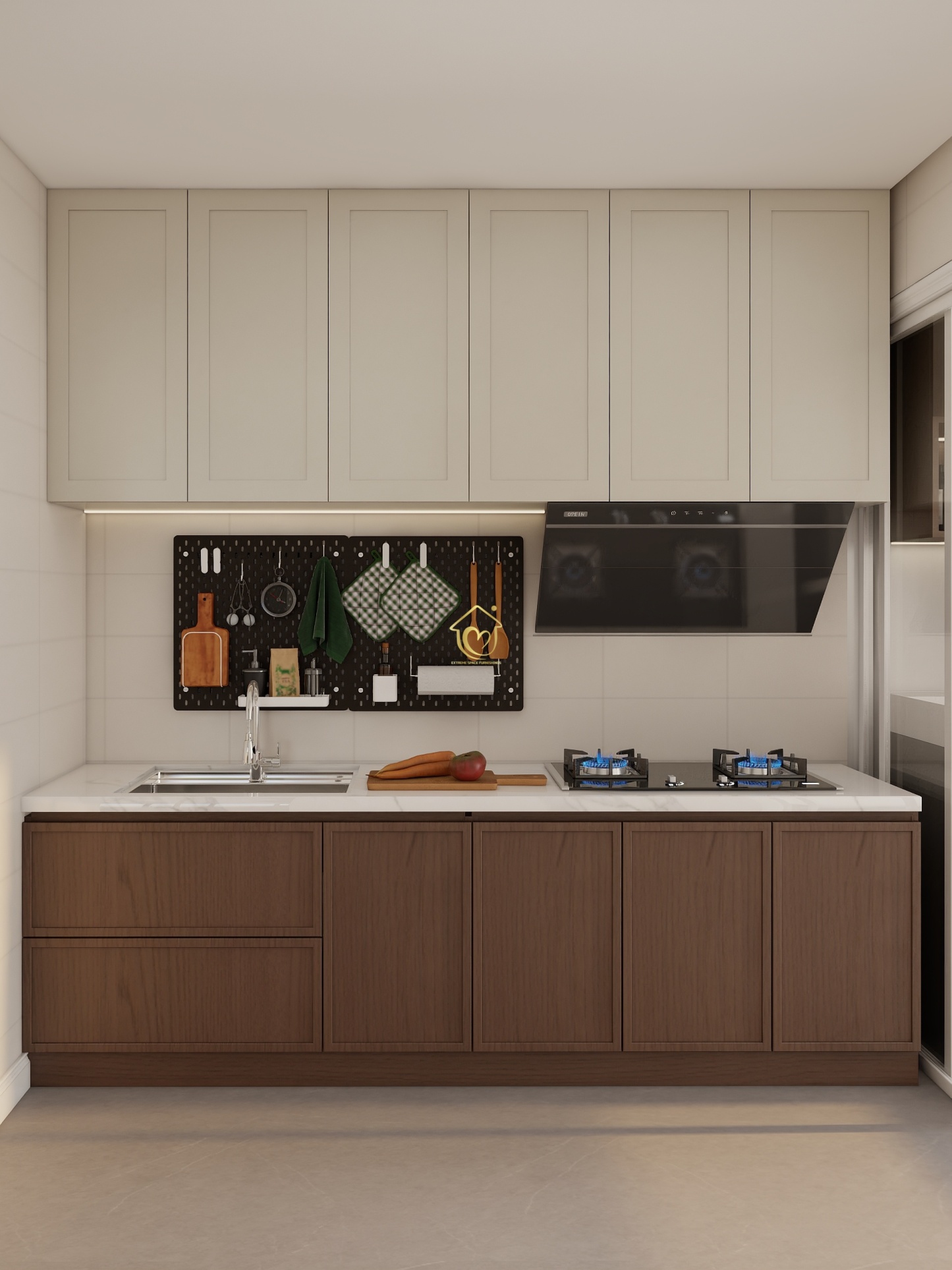 Kitchen cabinets case0022(HDB 3-Room Resale Apartment )