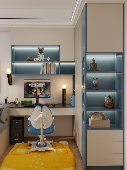 Wardrobe with desk 0011