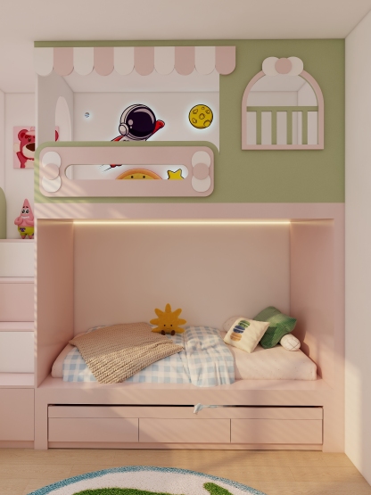 Children's Room 0039 (Triple bunk bed)