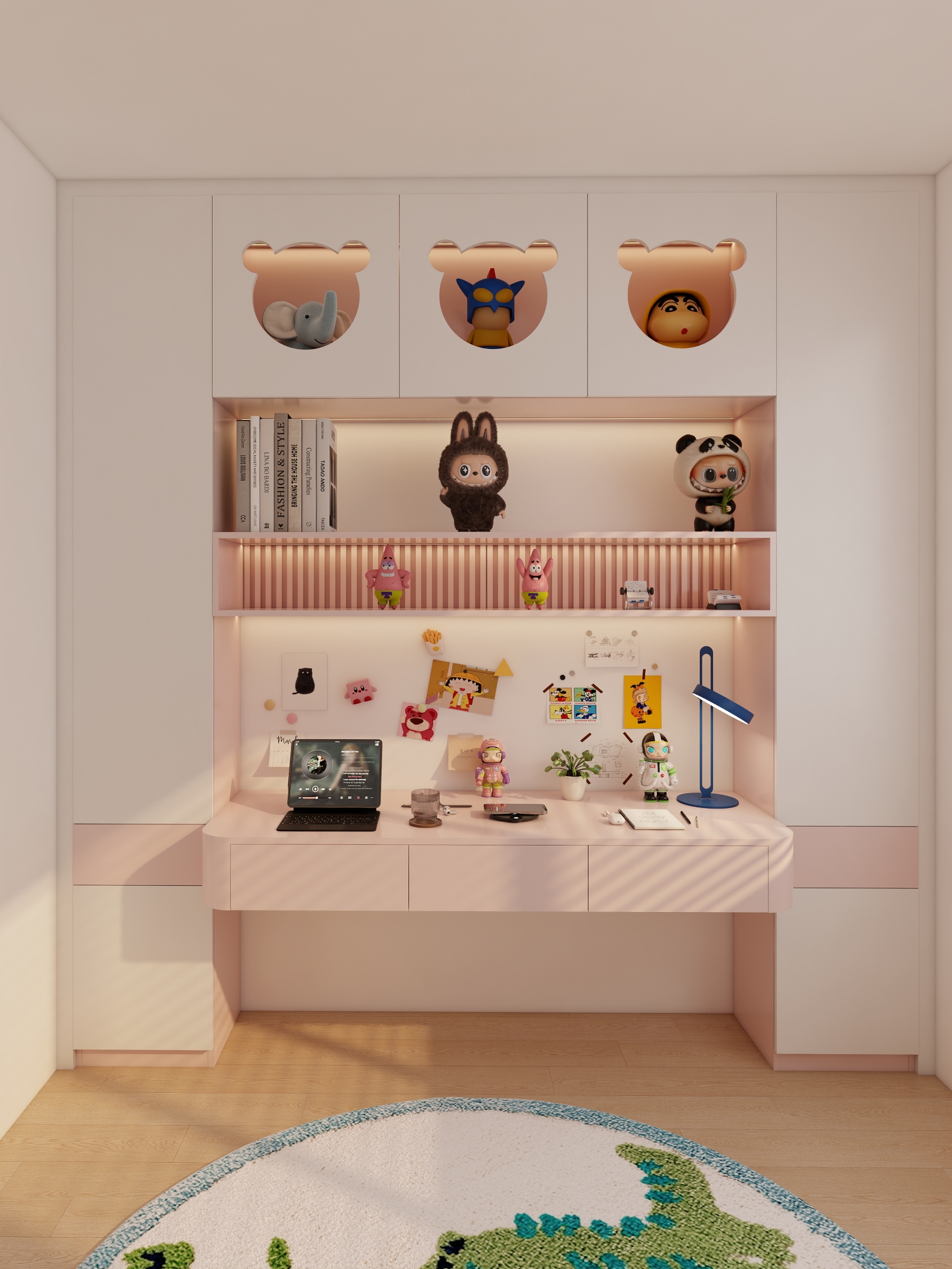 Children's Room 0039 (Triple bunk bed)