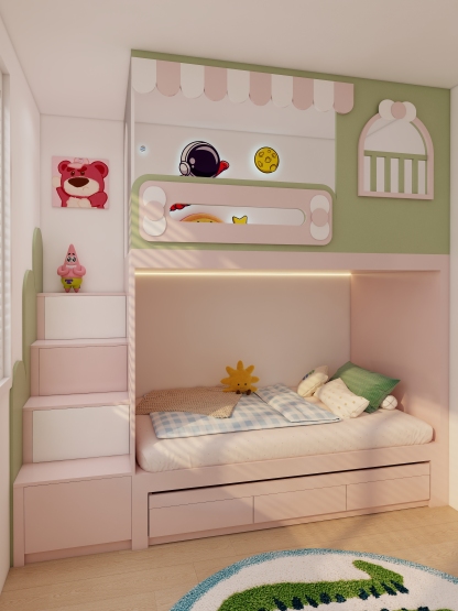 Children's Room 0039 (Triple bunk bed)