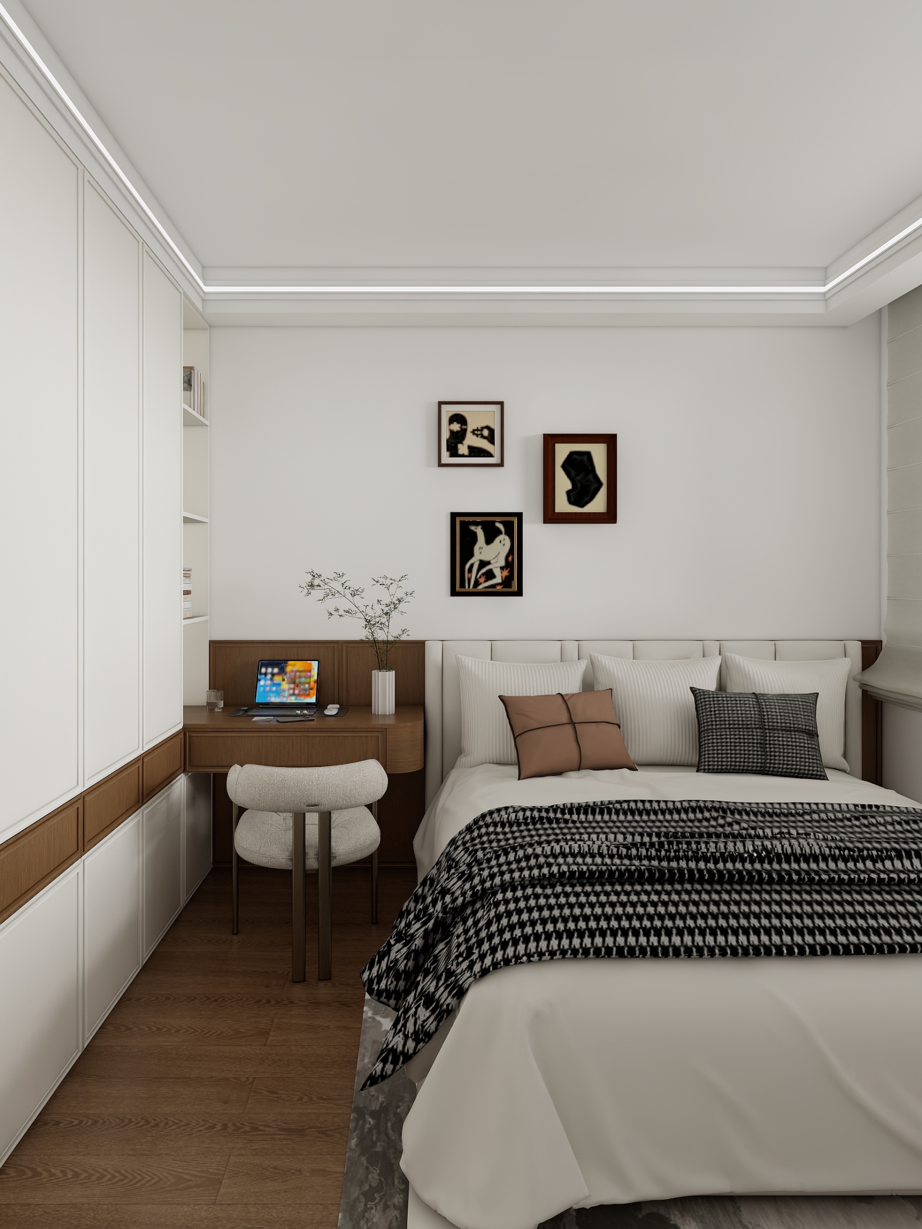 Wardrobe with desk 006