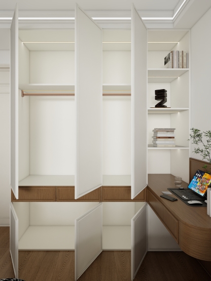 Wardrobe with desk 006
