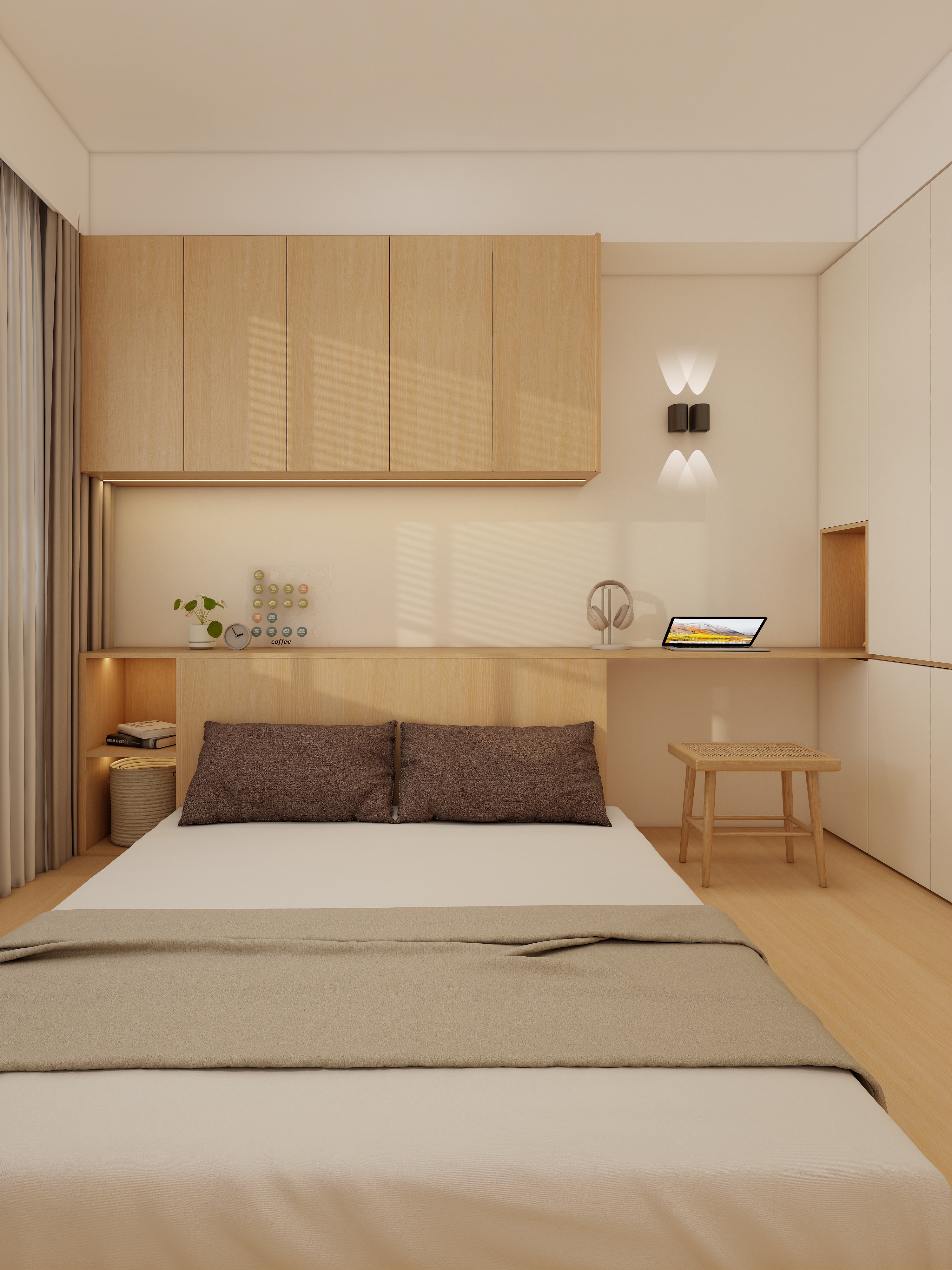 Wardrobe with desk 0013