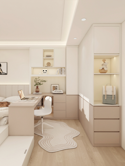 Wardrobe with desk 0012