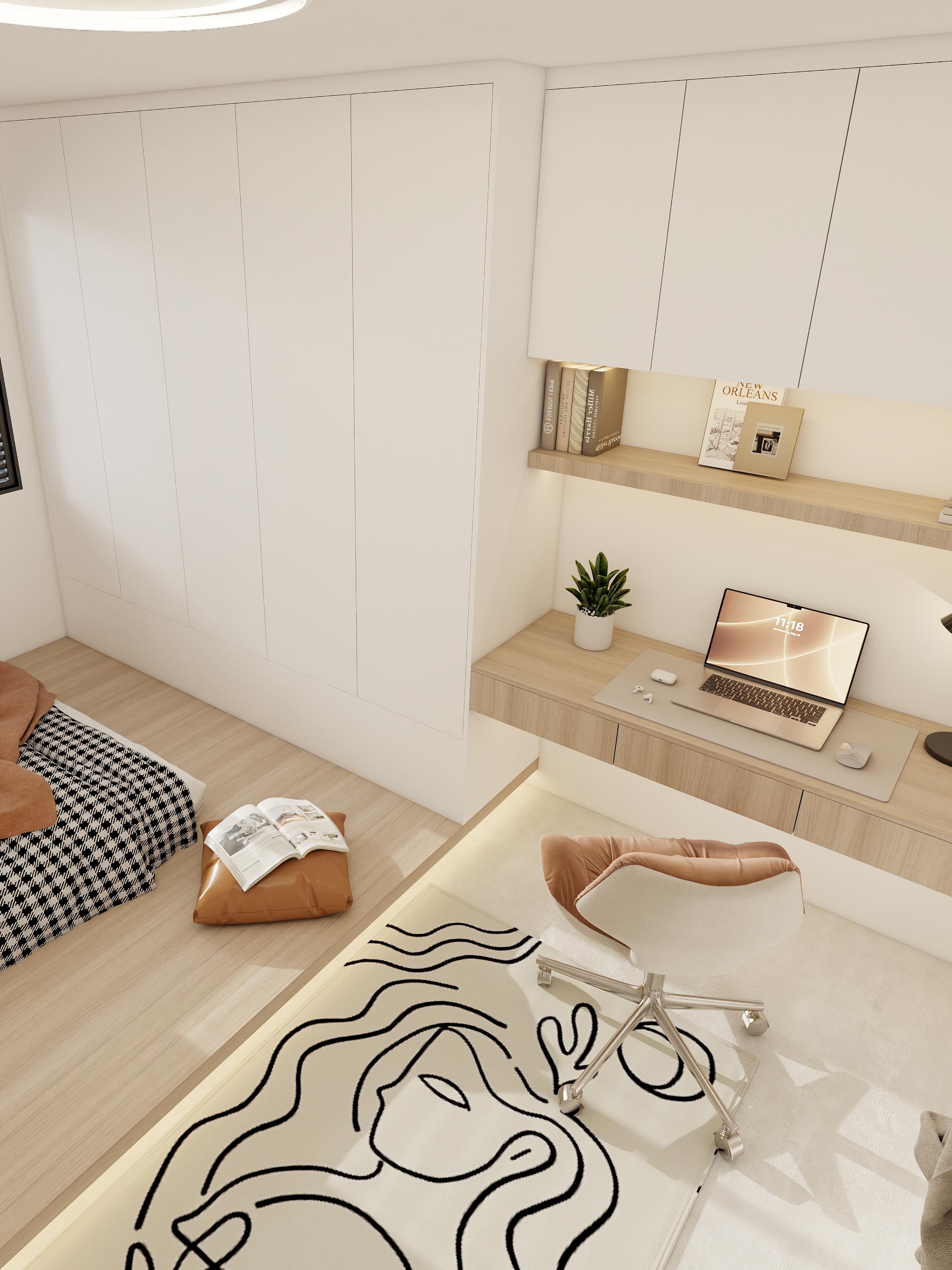 Wardrobe with desk 009