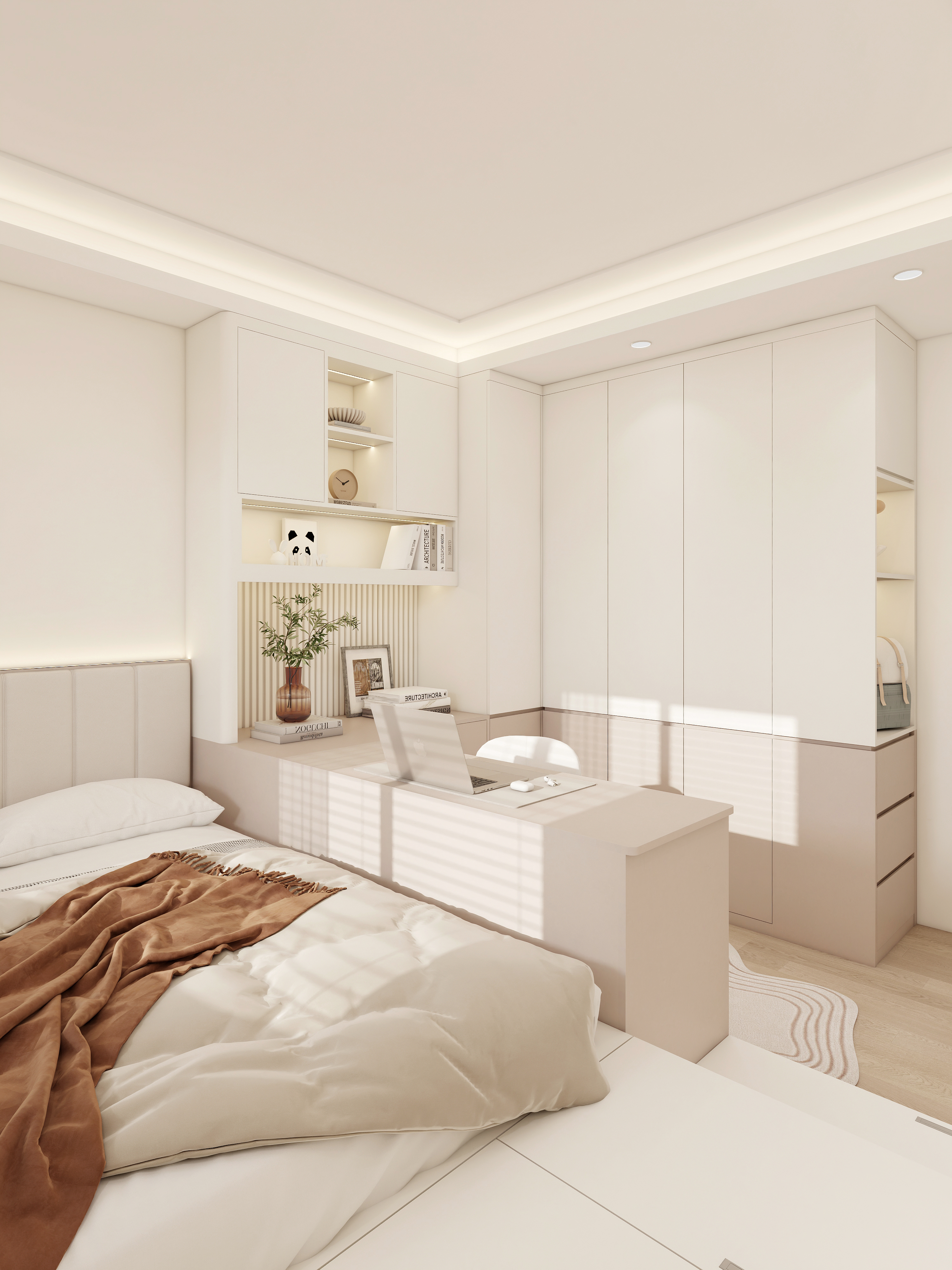 Wardrobe with desk 0012