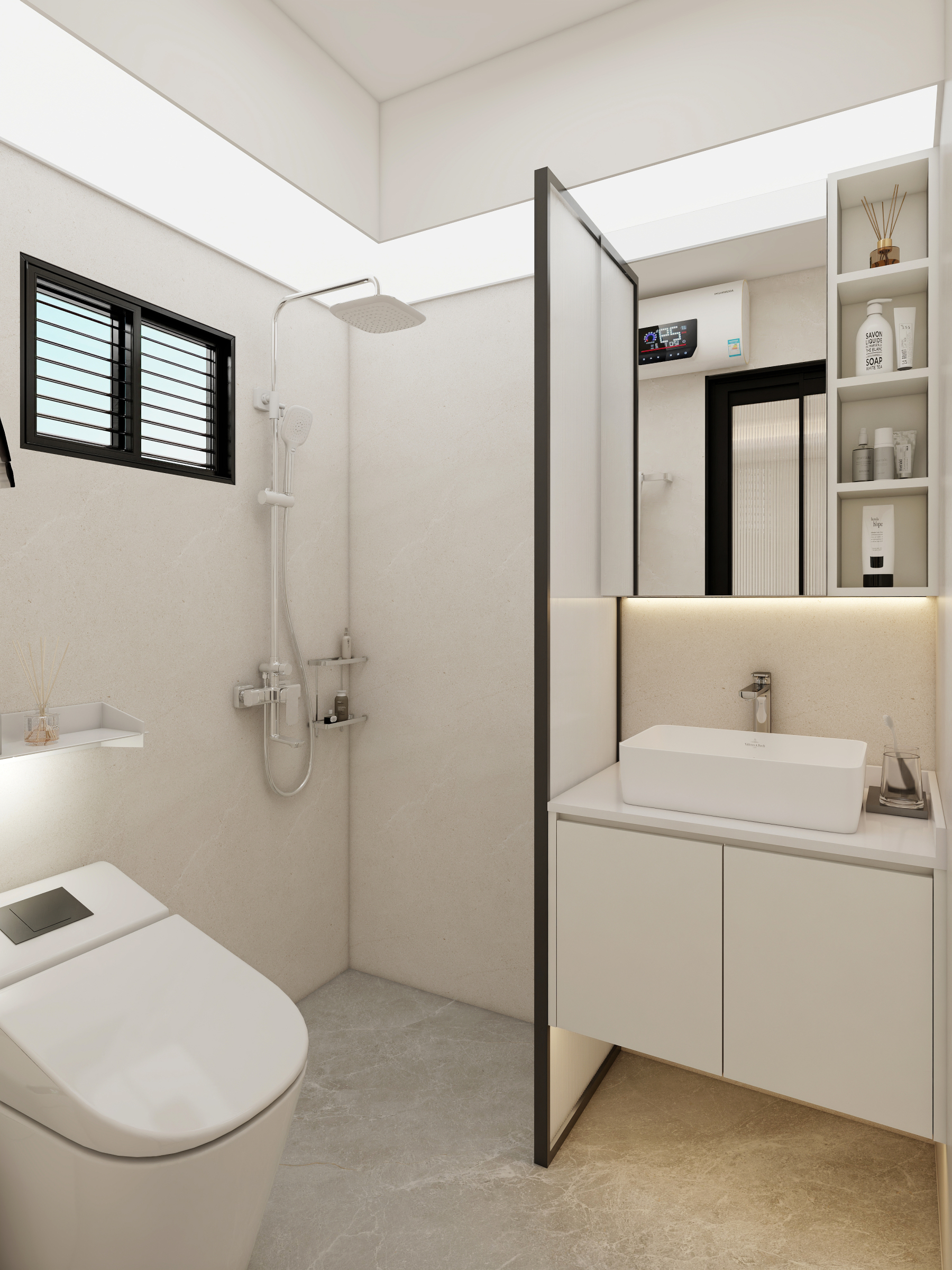 Singapoor-3-Room New Flat-Design Case 1: Log Style-Extreme Space Furnishings