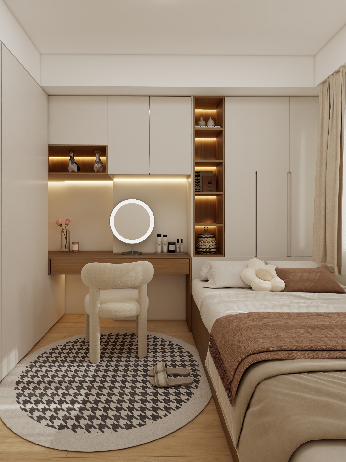 Wardrobe with desk 008