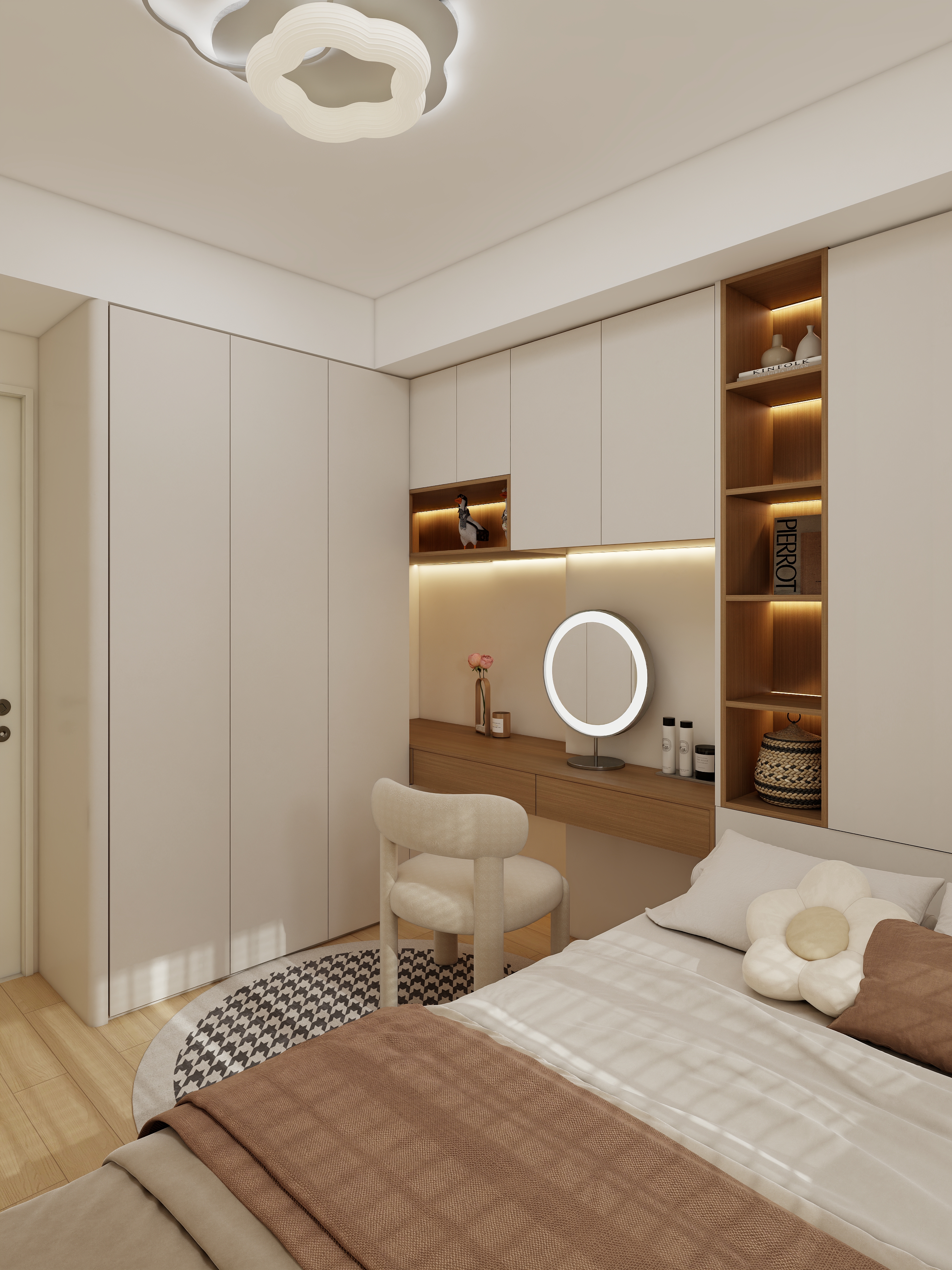 Wardrobe with desk 008