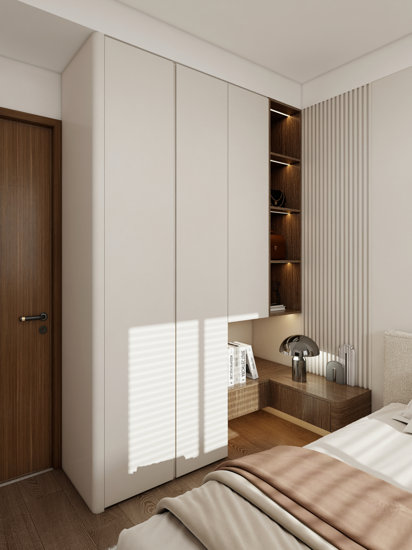 Wardrobe with desk 007