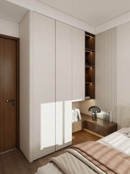 Wardrobe with desk 007