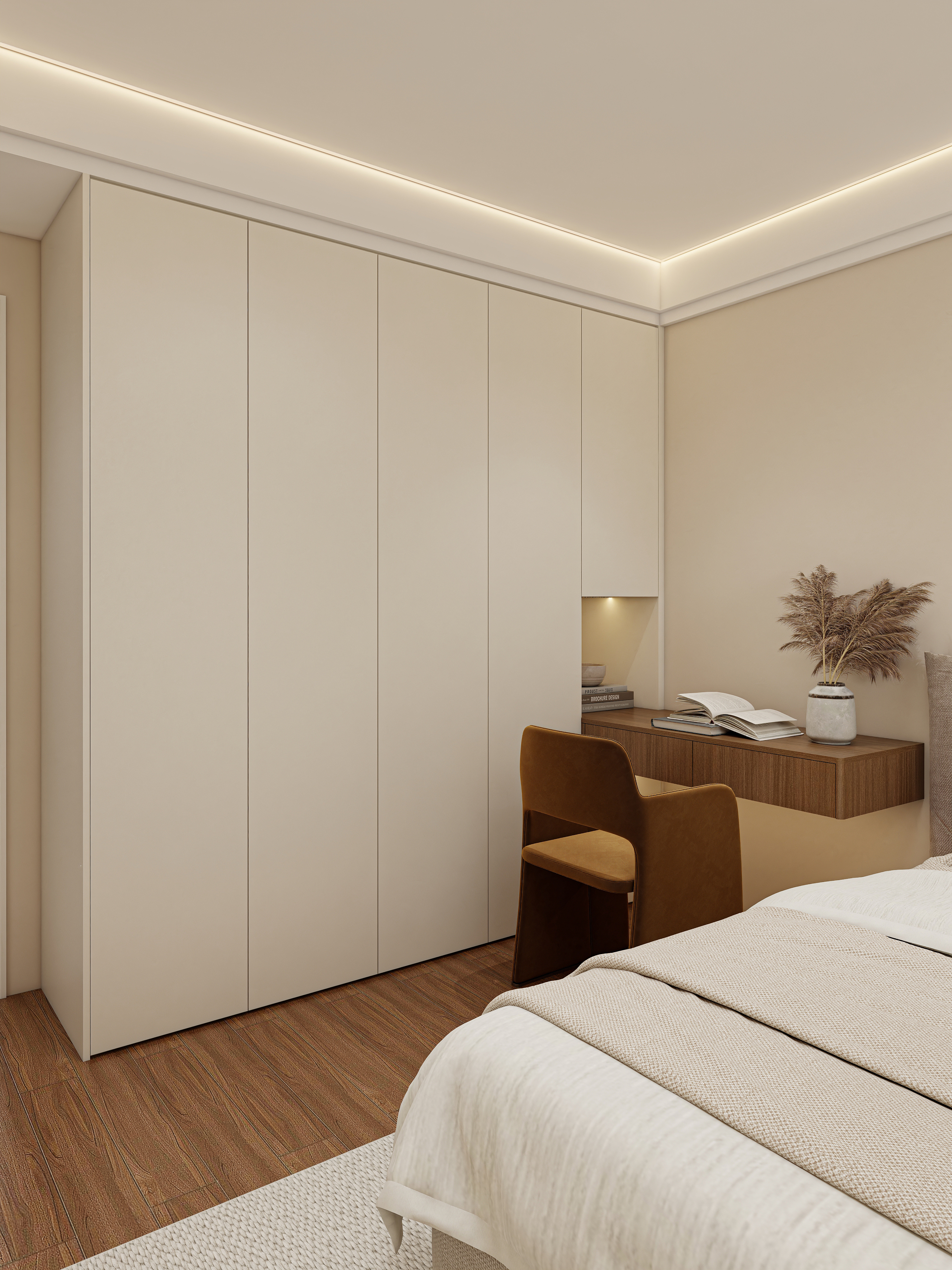 Wardrobe with desk 004