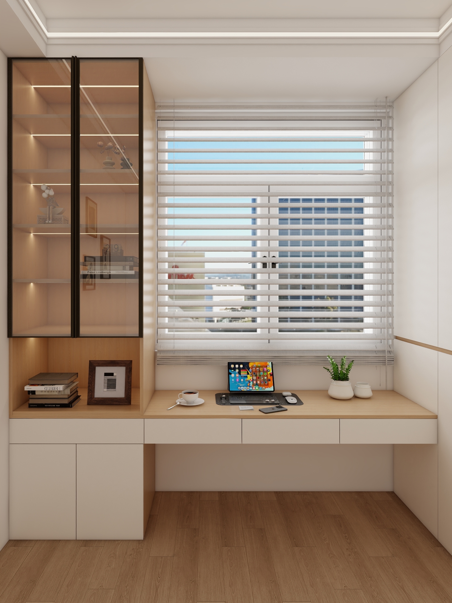 Wardrobe with desk 0015