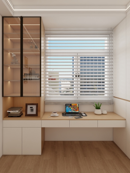 Wardrobe with desk 0015