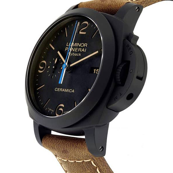 루미노르 1950 쓰리 데이즈 크로노 플라이백 오토매틱 Cheramica PAM00580 44mm