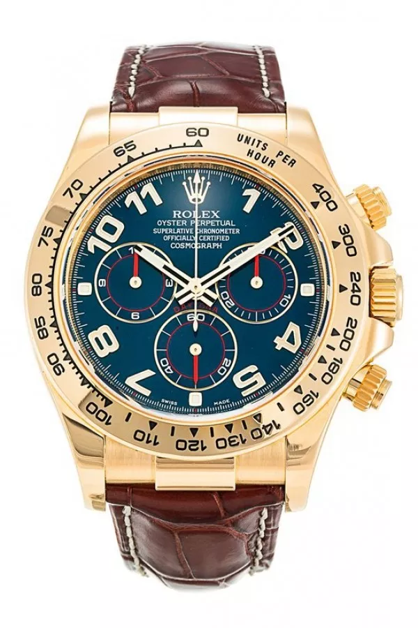 롤렉스 코스모그래프 데이토나 시리즈 116518 블루 디스크 워치