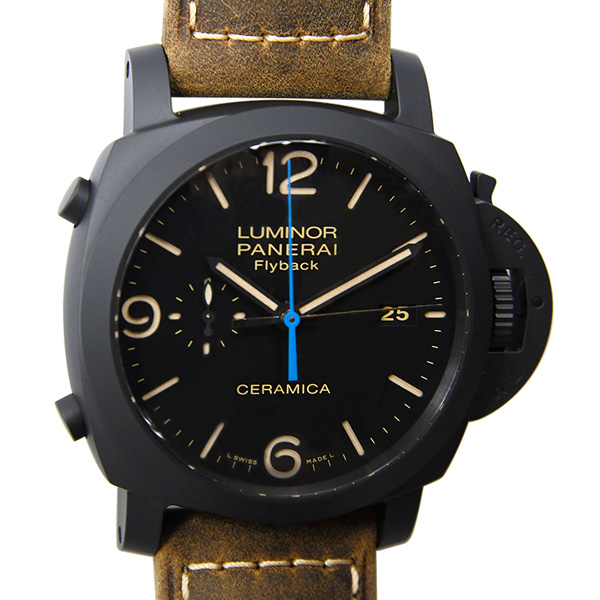 루미노르 1950 쓰리 데이즈 크로노 플라이백 오토매틱 Cheramica PAM00580 44mm