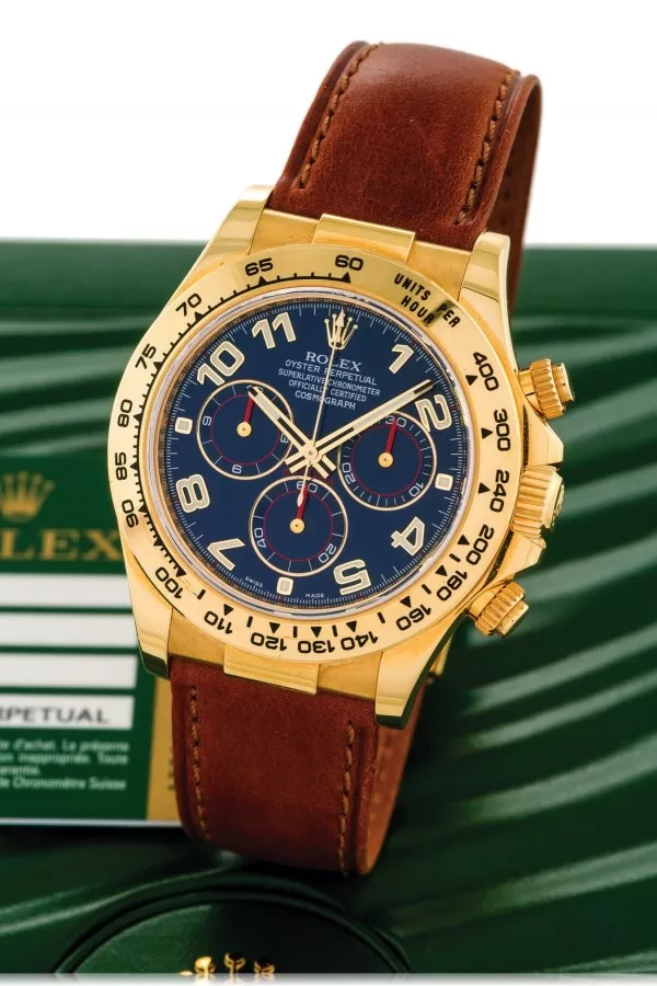 롤렉스 코스모그래프 데이토나 시리즈 116518 블루 디스크 워치